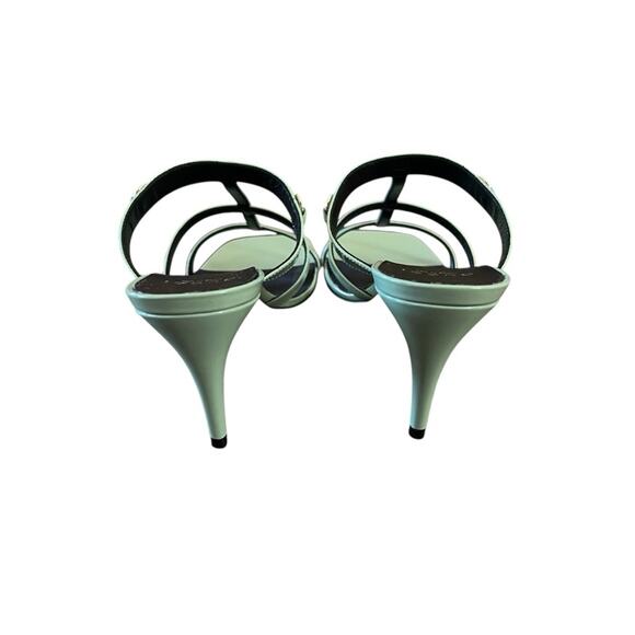 Gucci CR 24 75 Divine Leather High Heel Slip On Mule Horsebit NEW EU 39.5 US 9.5 - Picture 2 of 10